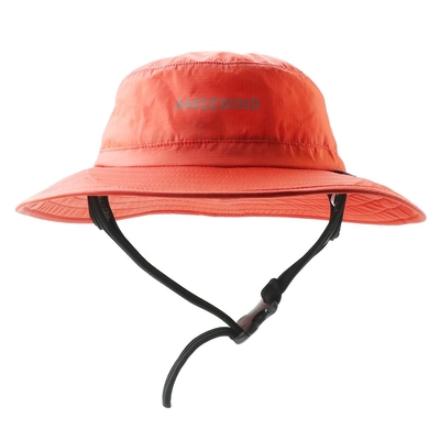 quality Waterproof Surfing Hat Adjustable Chin Strap Sunscreen Bucket Hat For Men And Women factory